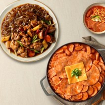 애슐리 콰트로 햄치즈 부대찌개 + 당면 듬뿍 매콤 안동 찜닭 (총 4인분) 캠핑 음식 캠핑용 추천