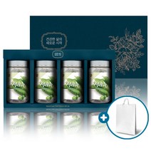 우리가족 몸에좋은차 작두콩차 티백 선물세트 4병 쇼핑백 국내산 100% 건강에좋은차 플라보노이드 항산화 명절 집들이 여자 남자 부모님 선물, 1박스, 25티 x 4병