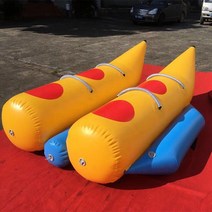 바나나 보트 수상 레저 풍선 8 10 12 사람 재생 비치 서핑 승마 물 놀이 필요한 공원