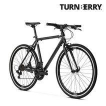 [반짝세일] 알톤 턴베리 썸원 하이브리드 자전거 시마노 21단 700C 알루미늄 출퇴근 자전거, 블랙_460, 완조립(98%)