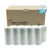병원용 의료용 무지 감열지 혈압계용지 그래프용지 윌차트 110x30 1박스(10롤)