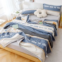 린넨 패드 냉감 여름차렵이불 순면 킹사이즈 시원한 셋트 침구세트 가정용 면