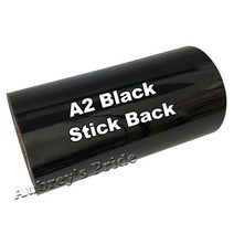 평판프레스 열전사100x10/12 cm ("x40") PVC 열전달 비닐 열 프레스 기계 절단 플로터 커터 티셔, 22 Stick back Black