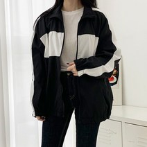 순이들 여성 배색 윈드 아노락 바람막이