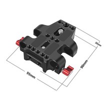 15mm 로드 클램프 1/4 3/8 치즈 마운트 SLR 카메라 숄더 리그 포커스 레일 블록 스위치 플레이트 삼각대베, 19 15mm Clamp G New