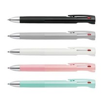 블렌 3색볼펜(블루그린바디/흑색잉크/0.5/B3AS88-BG/1자루/ZEBRA)