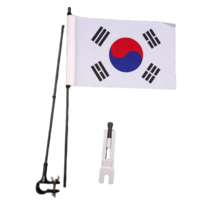 오토바이 자전거 깃발제작 핸들용 뒷바퀴용 깃봉 브라켓 (태극기 증정), 핸들/운전대용