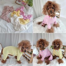 강아지올인원 퐁퐁 레이스 올인원 강아지옷, 단품