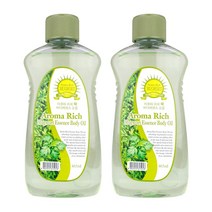 아로마 리치 바디오일465ml x2개 /11가지향, 아로마 쑥 리치바디오일 x2개, 2개, 465ml