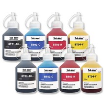 잉크맨 브라더 전기종 호환 무한공급기 무한 리필 잉크, BT 115ml+100ml 4색 2세트, 2세트
