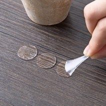 인테리어 악세사리 소품 부착 투명 접착 원형 2cm 강력 부착력 양면 테이프 70개
