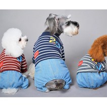 막둥이 강아지 외출 산책용 올인원 패션 의류 반려동물 돌보기, 네이비XL