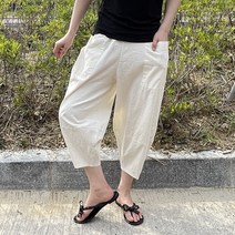아이보리앤코 자바 린넨면 펌킨 항아리바지 벌룬팬츠 알라딘 배기팬츠 바지