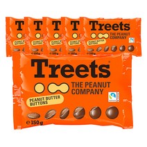 트릿츠 피넛 버터버튼 150gx6개 땅콩 독일 명품 초코볼 클래식 초콜릿, 150g, 6팩