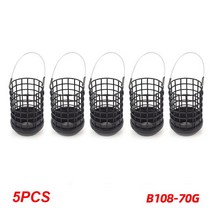 Hirisi-잉어 낚시 태클 피더 케이지 라운드 거친 도구 방법 20g 30g 40g 60g 70g 10 피스, [05] 10pcs 60G