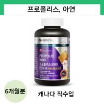 내츄럴플러스 프로폴리스 1000 180캡슐, 1개, 상세페이지 참조, 180정