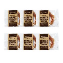 프레스키 터키츄 힘줄 하드링 강아지 건조 간식 S 11g, 칠면조 힘줄맛 × 6개