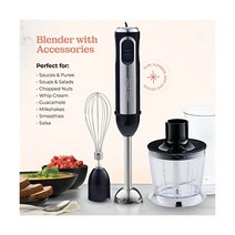 Multi-Use Immersion 블렌더 초고속 믹서기 핸드 파워풀 Copper Motor 800W 하이 Speed 터보 모드 3 in 1 핸드헬드 Stick 스테인리스 스틸 B