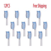 구강세정기 12PCS HX-6054/hx6054 HX6500/HX6511/HX6530/HX6710/HX6711/RS950 일반 전기 소닉 교체 브러시 헤드, 01 12PCS