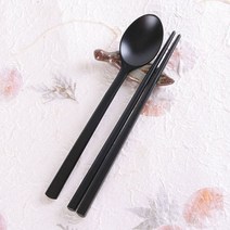 나nanr_국산블랙 천연옻칠 수저세트(어린이용) 숟가락 원목 나무 젓가락♥sksnfll, ♥sstarting
