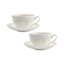 [AK PLAZA] [웨지우드] 페스티비티 커피잔 2인조 (아이보리)