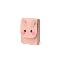 가죽 크로스 백 만들기 세트 동물 캐릭터 보조가방 어린이 초등 핸드폰 휴대폰 가방 키트 DIY 바느질 공예 반제품 재료 돌봄 교실, 1개, 가죽크로스백(토끼)+사은품선물