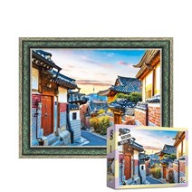 퍼즐피플 풍경 랜드마크 500피스 직소퍼즐, 북촌 500피스 액자포함(엔틱그린), 퍼즐유액 포함, 500p