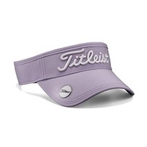 타이틀리스트 골프 썬캡 여성 모자 볼마커 바이저 HJ2LVBM, 라벤더x화이트