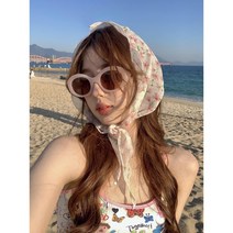 EAGLE PEAK 봄 팔레트 봄 분위기 잔꽃 스카프 여묶음 스카프 여름 인플루언서 고급사진
