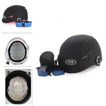 머리 모발 레이저 탈모Hair Loss Treatment Laser Cap Re LLLT Therapy Instrument Promoter 650nm Stimula, 01 Black 128 Diodes