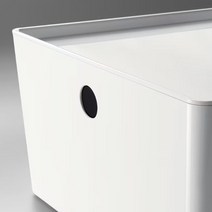 이케아 쿠기스 수납함 + 뚜껑 /화이트