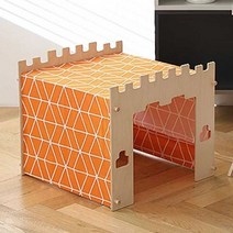 모던오렌지 원목 강아지집 강아지 나무집 애견하우스 펫 반려견 조립식