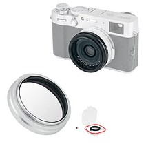 PROfezzion UV 필터 L39 MC 프로텍터 Fujifilm X100V X100F X100T X100S X100 대응 390nm 자외선 흡수 방수 방유 대전 방지 렌즈 보호 필터 케이스 부착 실버