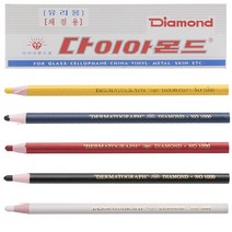 보성/다이아몬드색연필 1타12입, 흰색(봉제용)