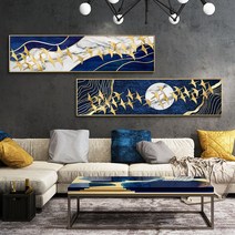 어반프롭 골든 구스 대형 캔버스 와이드 액자 기러기 은하수 우주, 타입 A