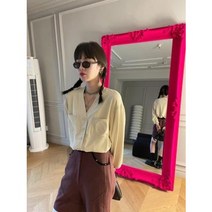 셔츠 남방 블랙 정장 면접 장례식장 조문 오피스 베이직 모나 화이트 여성 서구적이고 트렌디한 디자인 미니멀 서머 얇은 키