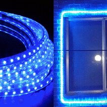aree LED 로프스트립 칩형 플렉시블 논네온 간접조명 10m단위 줄 네온 사인 (전원코드 포함), LED칩형 플렉시블10m_파랑