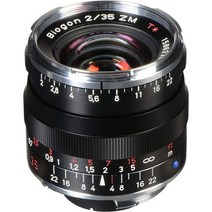 ZEISS Ikon Biogon T ZM 2/35 광각 카메라 렌즈 라이카 M 마운트 레인지 파인더 카메라용 USA 미국, Black