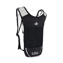 B SOUL 자전거 배낭 야외 스포츠 사이클링 물 가방 수화 주머니 하이킹 승마, 5L Silver backpack