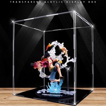 피규어 진열장 아크릴 장식장 투명 프라모델 보관함 건담 스탠드장 대형 박스, 200x200x350_블랙