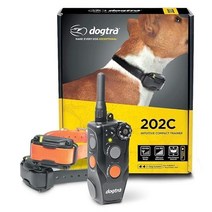 Dogtra 도그트라 202C 방수 ½마일 한 손 조작 2-도그 원격 트레이닝 도그 E-칼라, Black / Orange, 2 Dog - 1/2 Mile