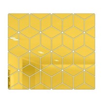 3D 거울 벽 스티커릴 DIY 다이아몬드 삼각형 스티커 TV 배경 홈 침실 장식 15 개 28 54, Gold_S 51x45cm 15pcs