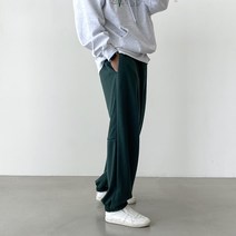 빠델 뒷절개 트레이닝 와이드 허리밴딩 조거팬츠