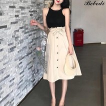제이컬리 션샤인 여성용 플리츠 롱치마