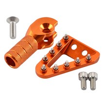 Nice 브레이크 페달 플레이트 시프트 레버 팁 Husqvarna 125 200 250 300 350 400 450 501 FE TE i TX FX T, 07 Orange kit 1