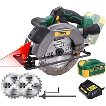 플런지쏘 멀티 커터 4300rpm 무선 전기 원형 톱 18V 4Ah 배터리 조정 가능한 베이스 플레이트 레이저 가이, 01 1 Set, 미국, 01 1 Set_01 미국