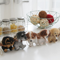 인테리어장식 슈나우져 그네타는 강아지 리트리버 미니어쳐 거실소품, 요크셔