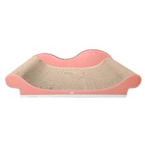 힐링타임 고양이 미묘 스크래쳐 핑크/그린 NH-2145 NH-2146 고양이 쇼파 스크래쳐 대형 골판지 스크래쳐, 핑크