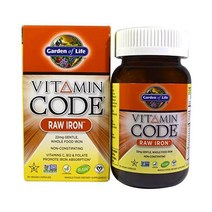 철분 Garden of Life Vitamin Code RAW Iron 30 Vegan Caps