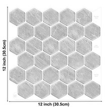 현관타일 현관데코타일 주방 거실벽 석재타일 Vividtiles 큰 크기 12*12 인치 자기 접착 비닐 벽지 껍질과, 19 TSQS80